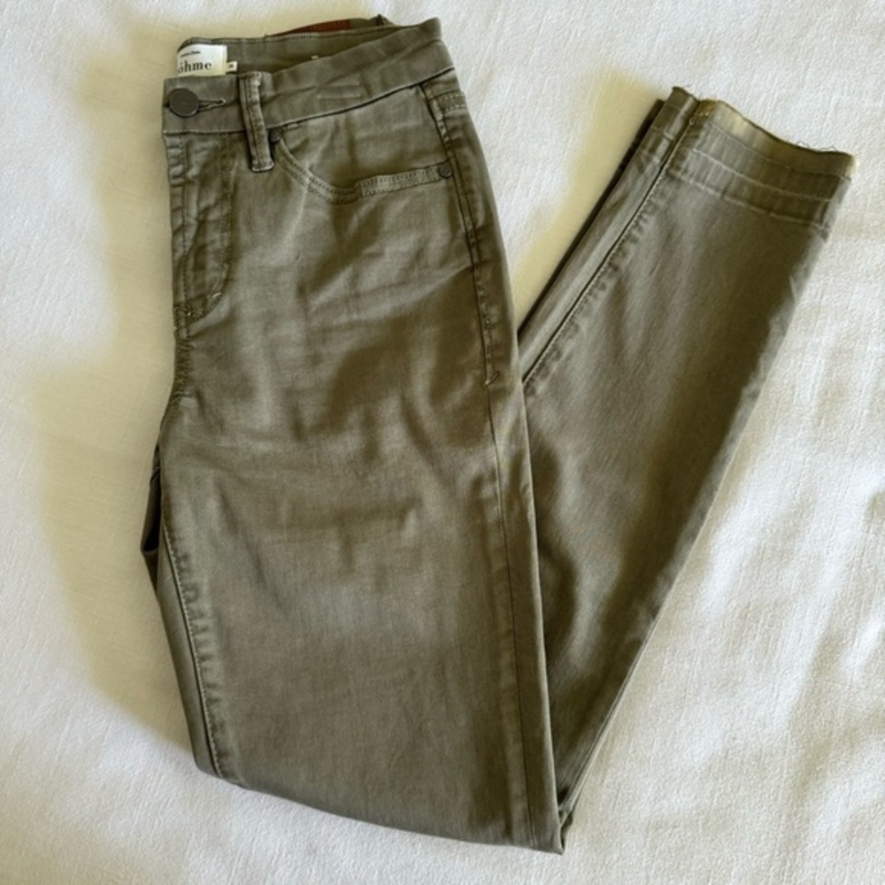 Bohme green skinny jeans